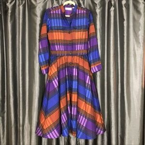 Vintage Albert nipon plaid dress